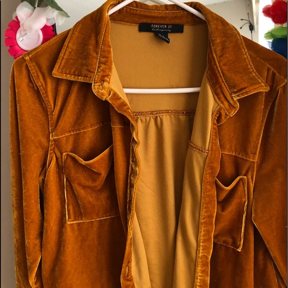 Forever 21 velvet coat - Picture 3 of 4